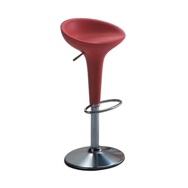 Raudona baro kėdė "Magis Bombo", aukštis 50/74 cm