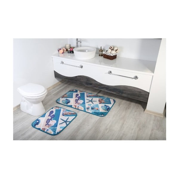2 vonios kambario kilimėlių rinkinys "Aksu Marine