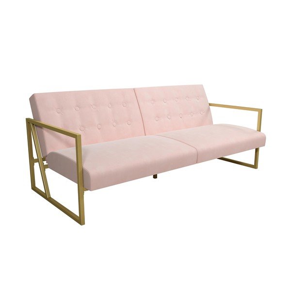 Rožinės spalvos sofa iš velveto 185 cm Lexington – Støraa-image-2
