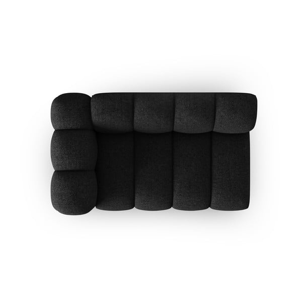 Modulinė sofa juodos spalvos/antracito spalvos (su kairiuoju kampu) Lupine – Micadoni Home-image-2