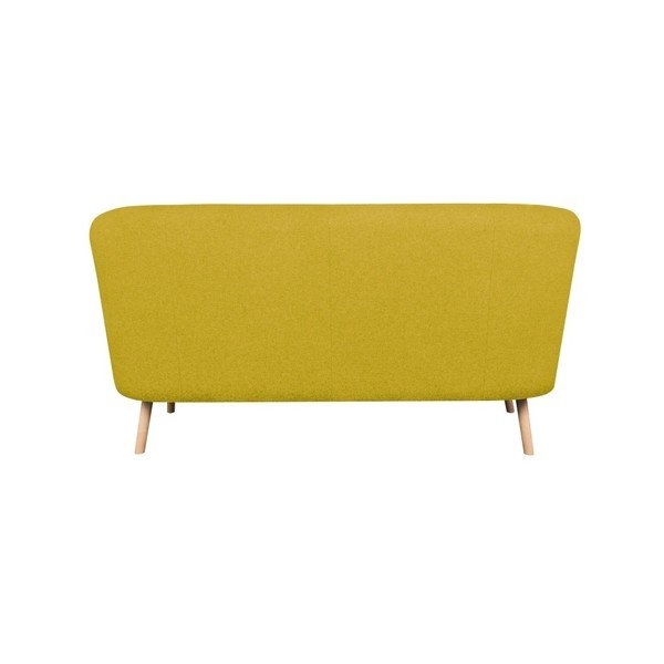 Geltona dviejų vietų sofa "Kooko Home Pop-image-2