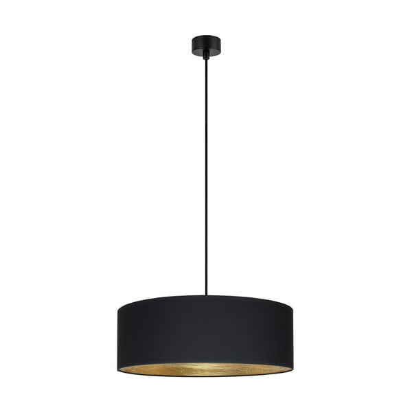 Juodas pakabinamas šviestuvas su aukso spalvos detalėmis Sotto Luce Tres XL, ⌀ 45 cm