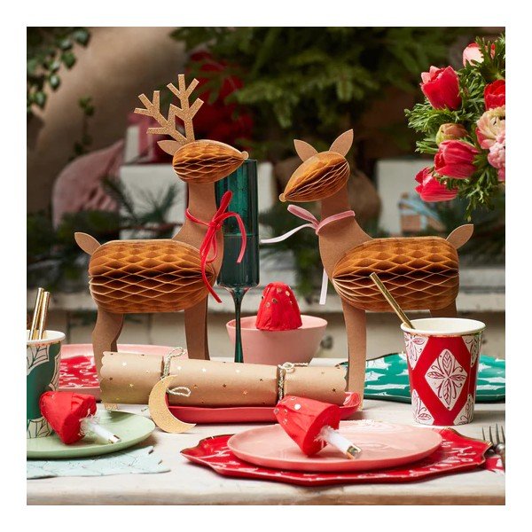 Kalėdinės statulėlės 3 vnt. Reindeer Family – Meri Meri-image-1