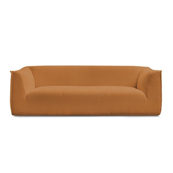 Garstyčių spalvos iš boucle sofa 242 cm Giorgia – Bobochic Paris