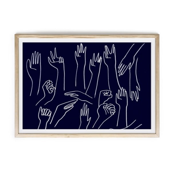 Paveikslas rėmuose "Velvet Atelier Hands", 60 x 40 cm