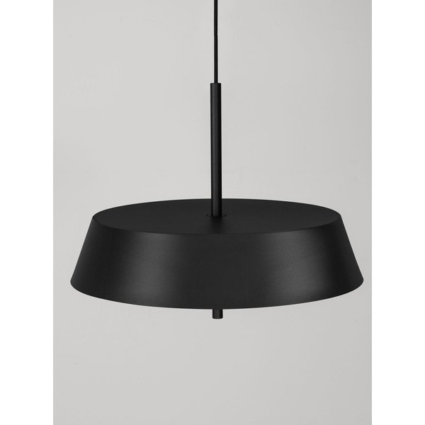 Matinės juodos spalvos iš aliuminio kabantis šviestuvas LED su pritemdymo funkcija ø 45 cm Velio – Nova Luce-image-4