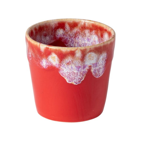 Baltos ir raudonos spalvos akmens masės puodelis Costa Nova, 200 ml