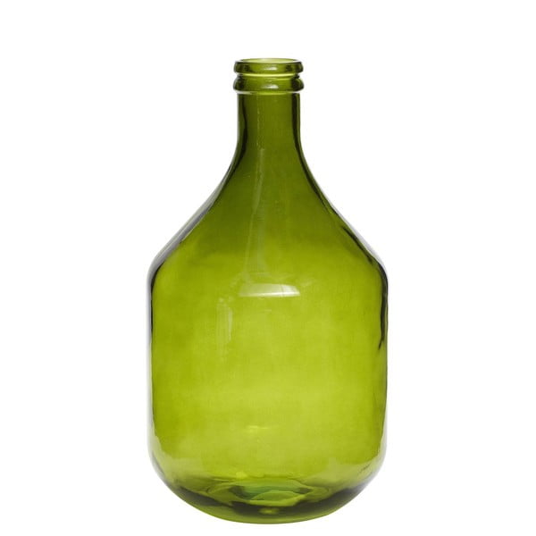 Didelis stiklinis butelis, žalias