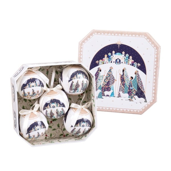 Iš popieriaus Kalėdiniai žaisliukai rinkinyje 5 vnt. ø 7,5 cm Magi Memory – Casa Selección