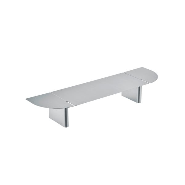 Matinės sidabrinės spalvos iš nerūdijančio plieno sieninė lentyna 80 cm Oru – Blomus-image-3