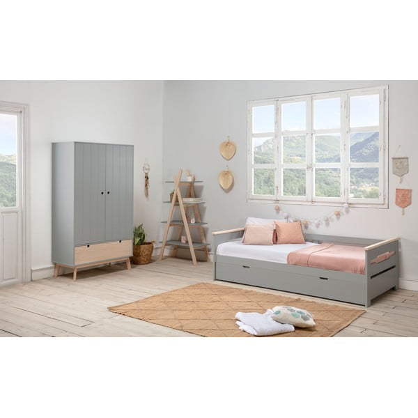 Pilka vaikiška spinta su pušies medienos kojomis Marckeric Kiara-image-1