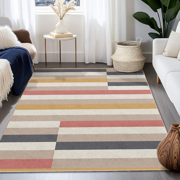 Skalbiamas kilimas 160x230 cm Rosy Bandas – Mila Home-image-4