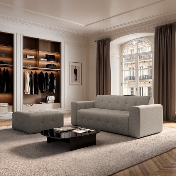 Šviesiai rudos spalvos sofa 223 cm Tuil – Rodier-image-1
