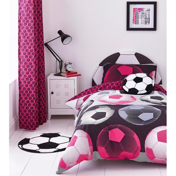 Rausva vaikiška rožinė patalynė viengulė lovai "Catherine Lansfield", 135 x 200 cm