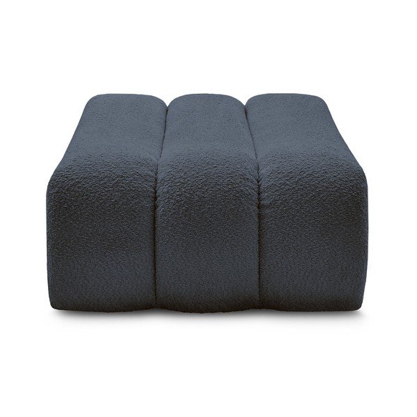 Tamsiai mėlynos spalvos taburetė iš boucle Azra – Bobochic Paris-image-4