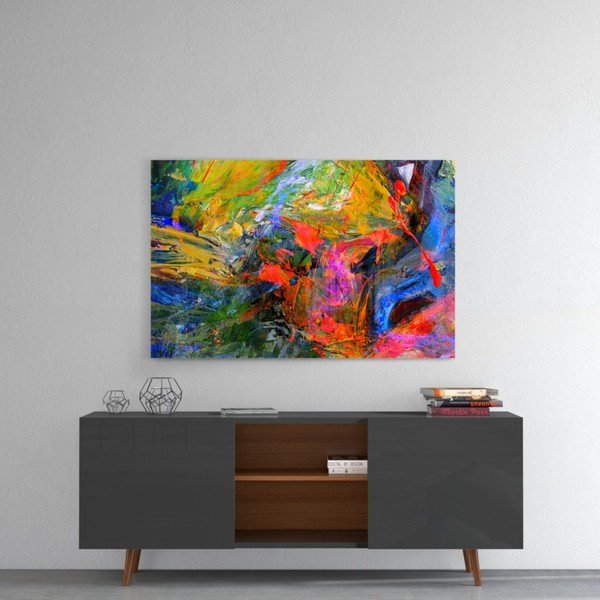 Paveikslas ant stiklo Insigne Color Burst, 72 x 46 cm-image-1