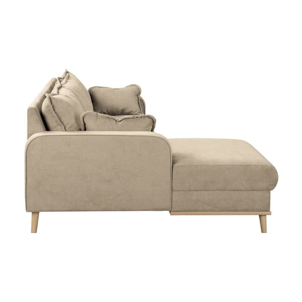 Smėlio spalvos kampinė sofa (kairysis kampas) Beata - Ropez-image-4