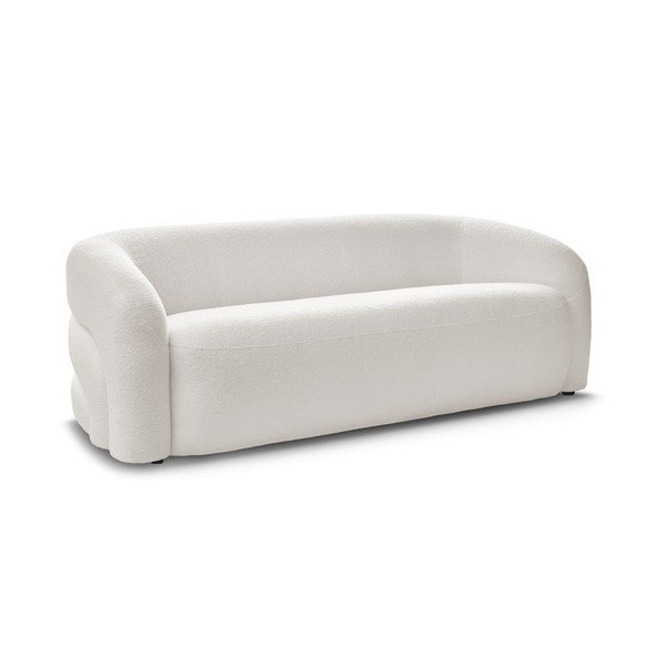 Baltos spalvos sofa iš boucle 193 cm Elina – Bobochic Paris-image-2