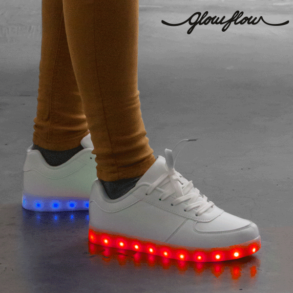Balti LED bateliai InnovaGoods GlowFlow bateliai, 40 dydis-image-1