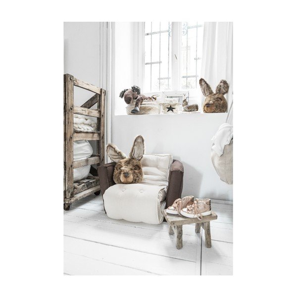 "Karup Design Mini Dice" tamsiai pilka/kreminė vaikiška sofa-židinys-image-4