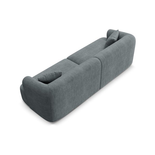 Tamsiai pilkos spalvos sofa iš kordinio velveto 255 cm Campi – Cosmopolitan Design-image-4