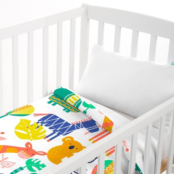 Lininis audinys Moshi Moshi Geo Jungle, 100 x 135 cm-image-1