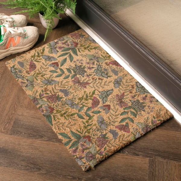 Iš kokoso pluošto grindų kilimėlis 40x60 cm Midnight Garden x Celia Battaini – Artsy Doormats-image-1