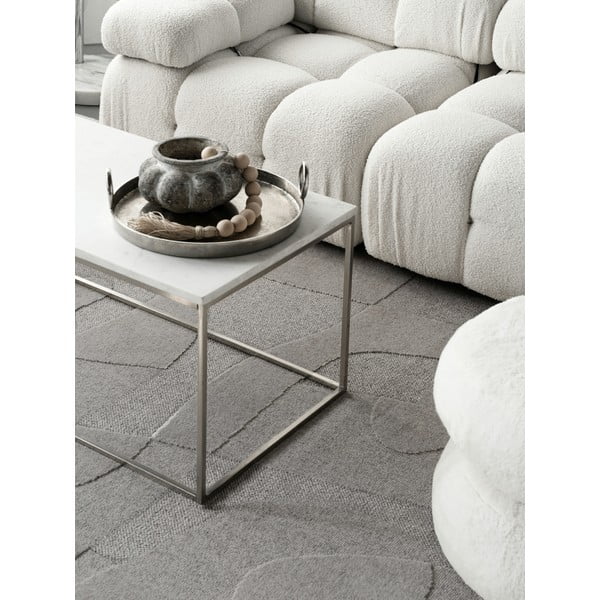 Iš vilnos kilimas pilkos spalvos 160x230 cm Morphic Botanica – Agnella-image-4