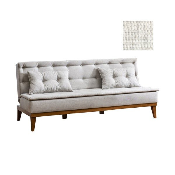 Kreminė sofa lova "Aristea-image-1