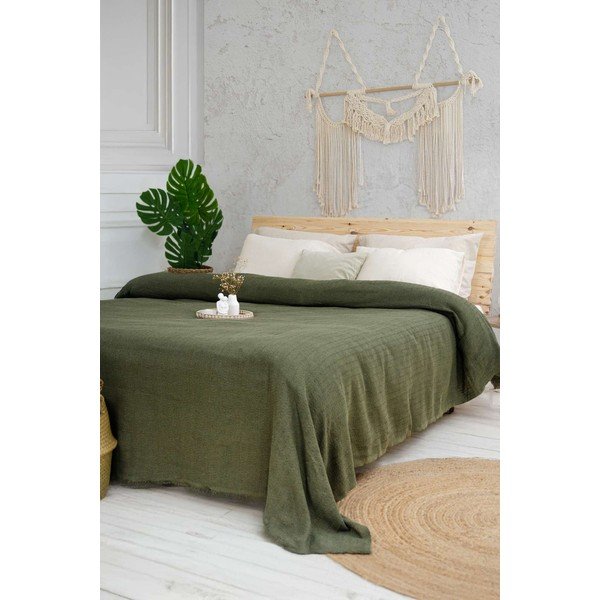 Khaki spalvos lovatiesė 240x220 cm Marla  – Mijolnir