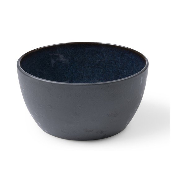 Juodos spalvos/mėlynos spalvos iš akmens masės mažas dubuo 600 ml Gastro Dark Blue/Black – Bitz