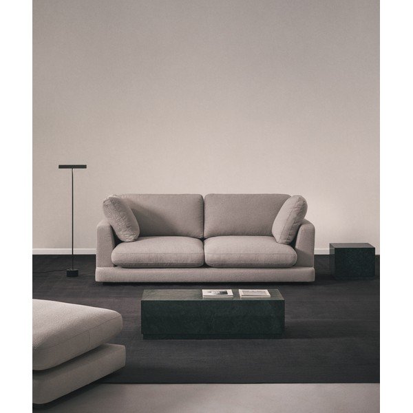 Žalios spalvos iš marmuro kavos staliukas 50x100 cm Sorein – Kave Home-image-1