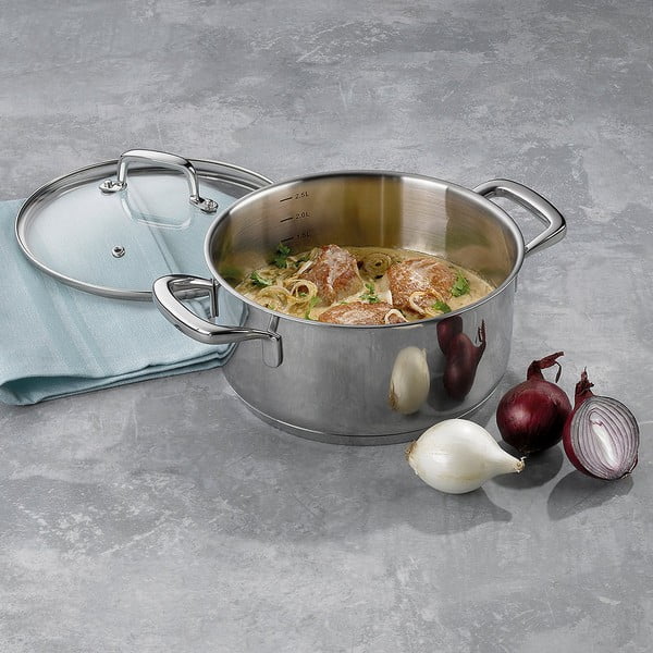 Nerūdijančio plieno puodas su dangčiu "Kela Flavoria", ø 20 cm-image-1