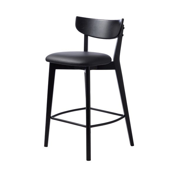 Baro taburetė juodos spalvos (sėdynės aukštis 67 cm) Pero – Unique Furniture