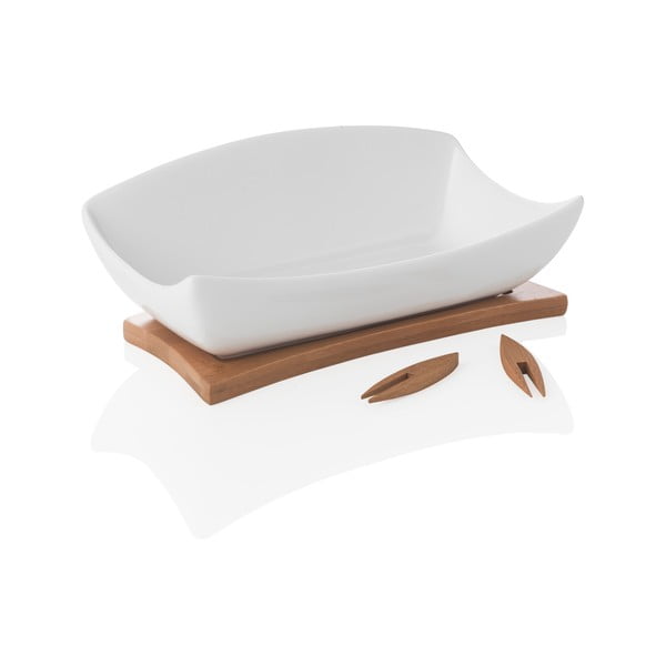 Serviravimo lėkštė su padėklu ir 2 iešmeliais Brandani Coupelle-image-2