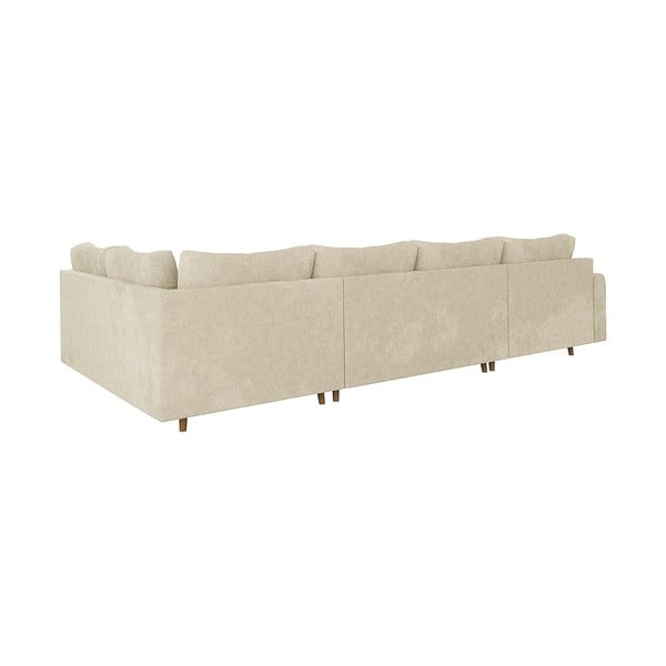 Smėlio spalvos kampinė sofa (su kairiuoju kampu/„U“ formos) Ariella – Ropez-image-2