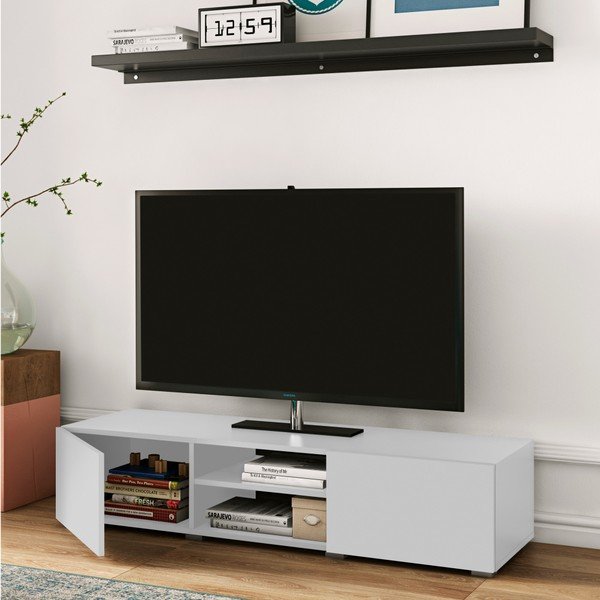 Baltas TV staliukas TemaHome Podium-image-1