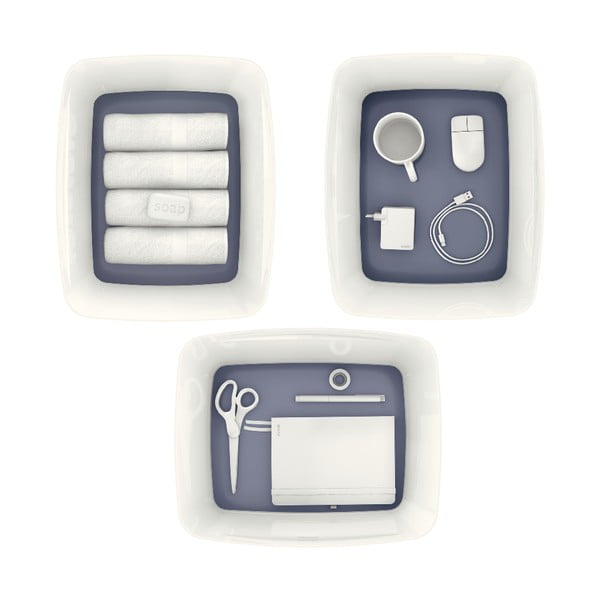 Balta laikymo dėžė su dangčiu Leitz Office, 18 l talpos-image-2