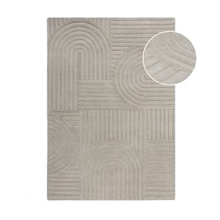 Pilkos spalvos vilnonis kilimas Flair Rugs Zen Garden, 120 x 170 cm