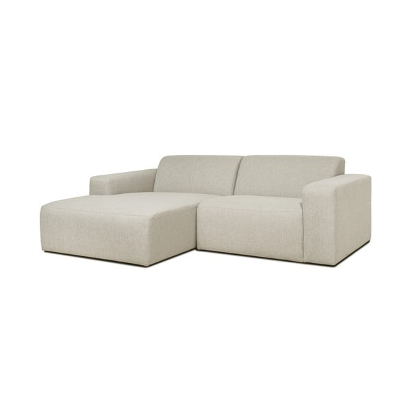 Kampinė sofa smėlio spalvos/kreminės spalvos (su kairiuoju kampu) Roxy – Scandic-image-2