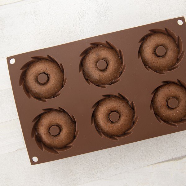 Iš silikonas mini keksiukams kepimo forma 17x28 cm – Orion-image-4