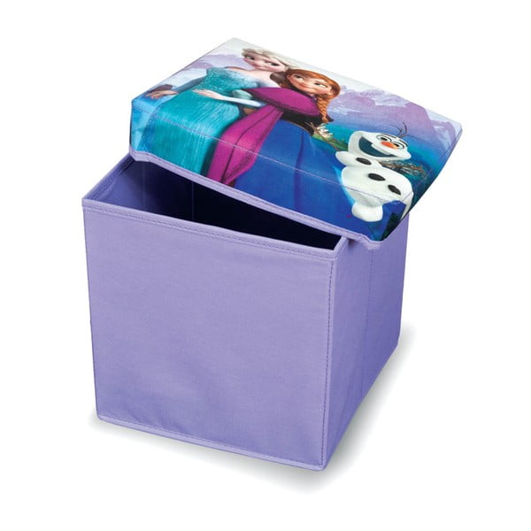 Violetinė taburetė-daiktadėžė žaislams Domopak Frozen, 30 cm ilgio