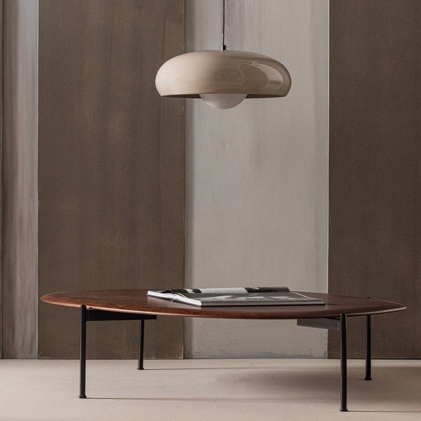 Tamsios natūralios spalvos kavos staliukas 97x121 cm Kota – WOOOD-image-1