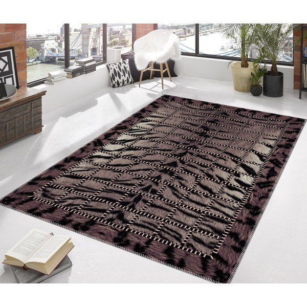 Tamsiai rudas kilimas Vitaus Animal, 80 x 120 cm-image-3