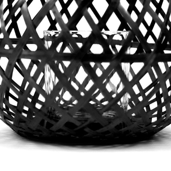 Juodas bambukinis žibintas Compactor Bamboo Lantern, ⌀ 25 cm-image-1