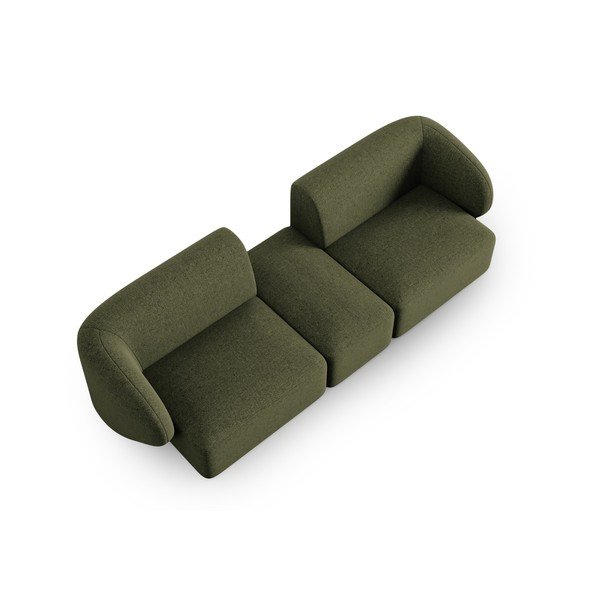 Žalios spalvos iš šenilinio audinio sofa 246 cm Paolo – Milo Casa-image-1