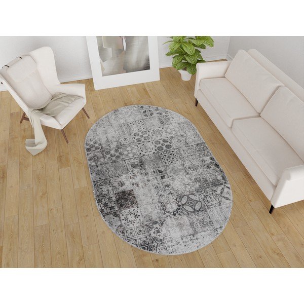 Skalbiamas kilimas pilkos spalvos 80x120 cm – Vitaus-image-1