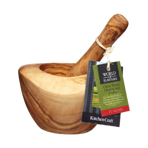 Alyvuogių skiedinys ir grūstuvas Kitchen Craft Italian-image-1