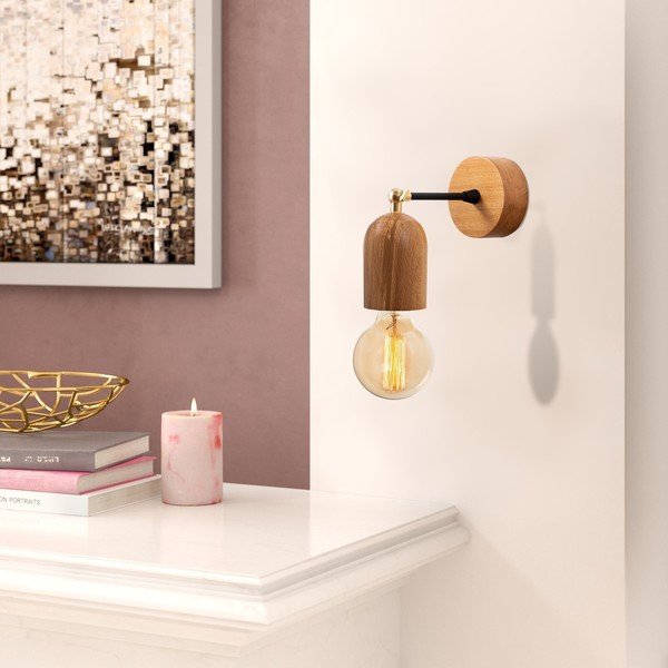 Sieninė lempa natūralios spalvos Datca – Opviq lights-image-1