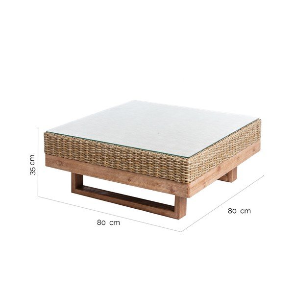Sodo stalas iš dirbtinio rotango 80x80 cm Patsy - LDK Garden-image-4